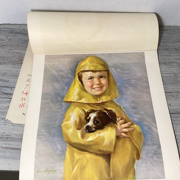 Vintage Ariana Beigneux Vintage Print Set on 1951 Calendar - Picture 5 of 14